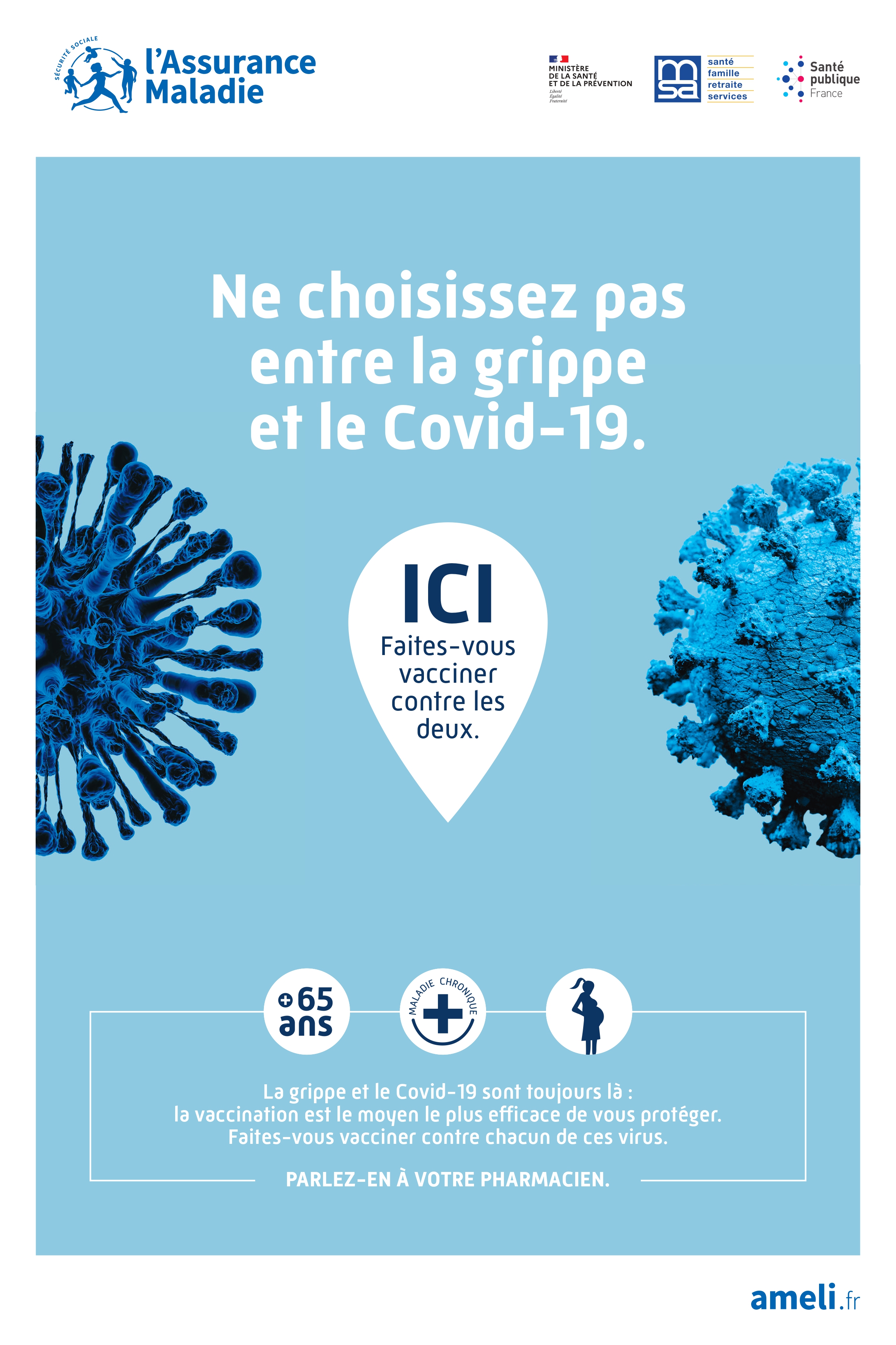 Affiche vaccination Grippe